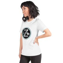 Load image into Gallery viewer, Zoria 9 for Everyone t-shirts turquoise hearts