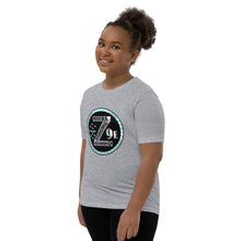 Load image into Gallery viewer, Zoria 9 everyone's t-shirt turquoise hearts
