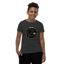 Load image into Gallery viewer, Zoria 9 everyone's t-shirt yellow, red and green on black