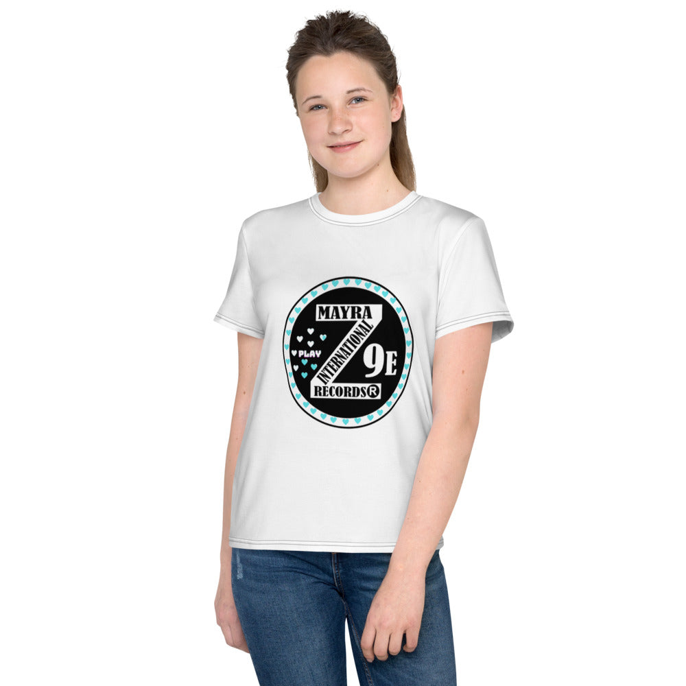 Zoria 9 everyone's t-shirt turquoise hearts