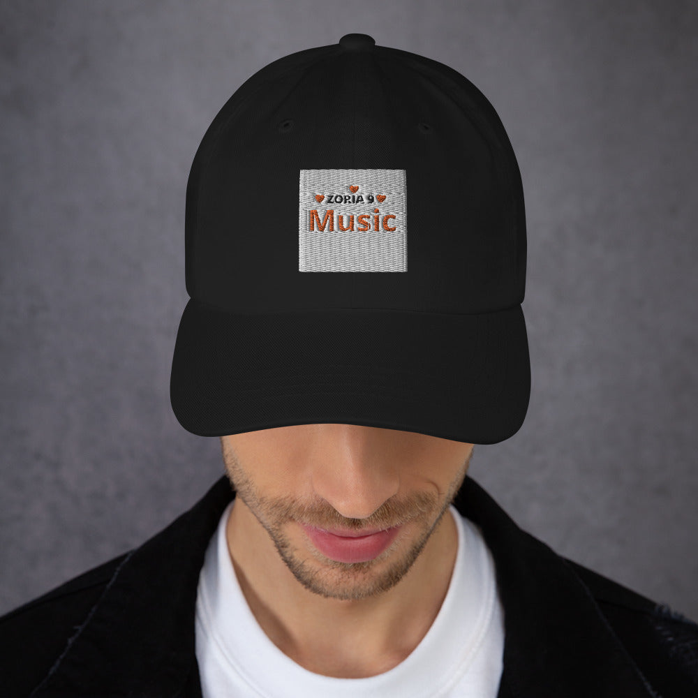 Zoria 9 Entertainment Music Daddy Cap with Orange Logo