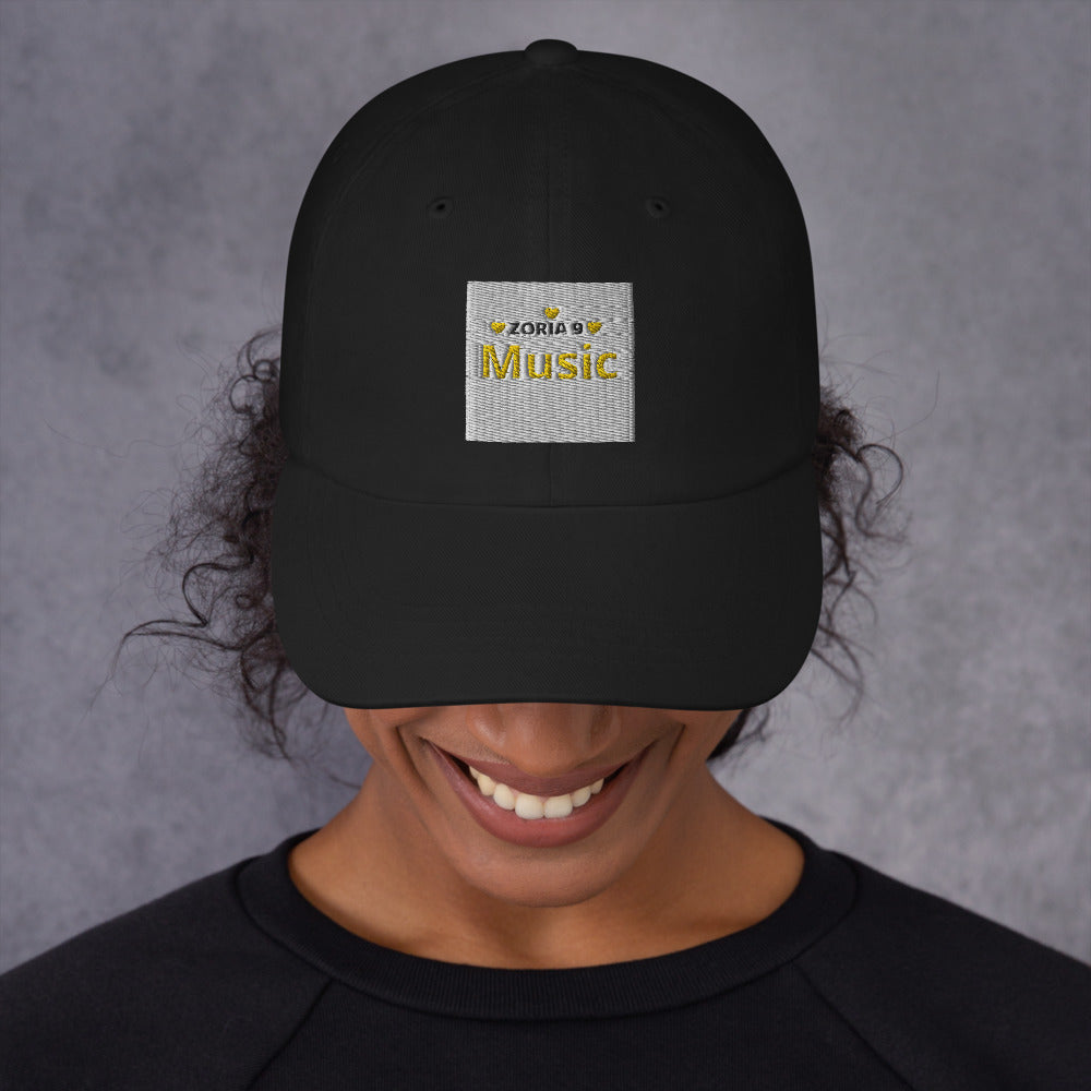 Zoria 9 Entertainment Music Daddy Cap with Yellow Logo