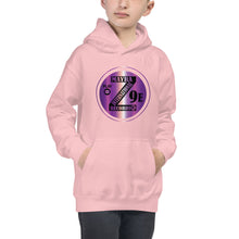 Load image into Gallery viewer, Zoria 9 Entertainment Kids Vinyl Purple Print Hoodie
