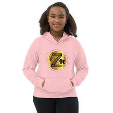 Load image into Gallery viewer, Zoria 9 Entertainment Kids Vinyl Gold Print Hoodie
