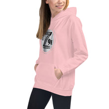 Load image into Gallery viewer, Zoria 9 Entertainment Kids Vinyl White Print Hoodie
