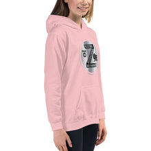 Load image into Gallery viewer, Zoria 9 Entertainment Kids Vinyl White Print Hoodie
