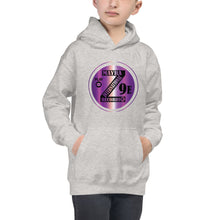 Load image into Gallery viewer, Zoria 9 Entertainment Kids Vinyl Purple Print Hoodie
