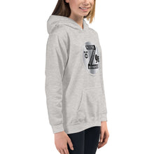 Load image into Gallery viewer, Zoria 9 Entertainment Kids Vinyl White Print Hoodie
