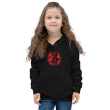 Load image into Gallery viewer, Zoria 9 Entertainment Kids Vinyl Red Print Hoodie
