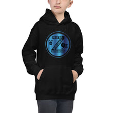 Load image into Gallery viewer, Zoria 9 Entertainment Kids Vinyl Blue Print Hoodie
