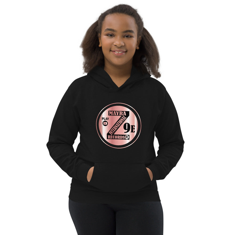 Zoria 9 Entertainment Kids Vinyl Pink Print Hoodie