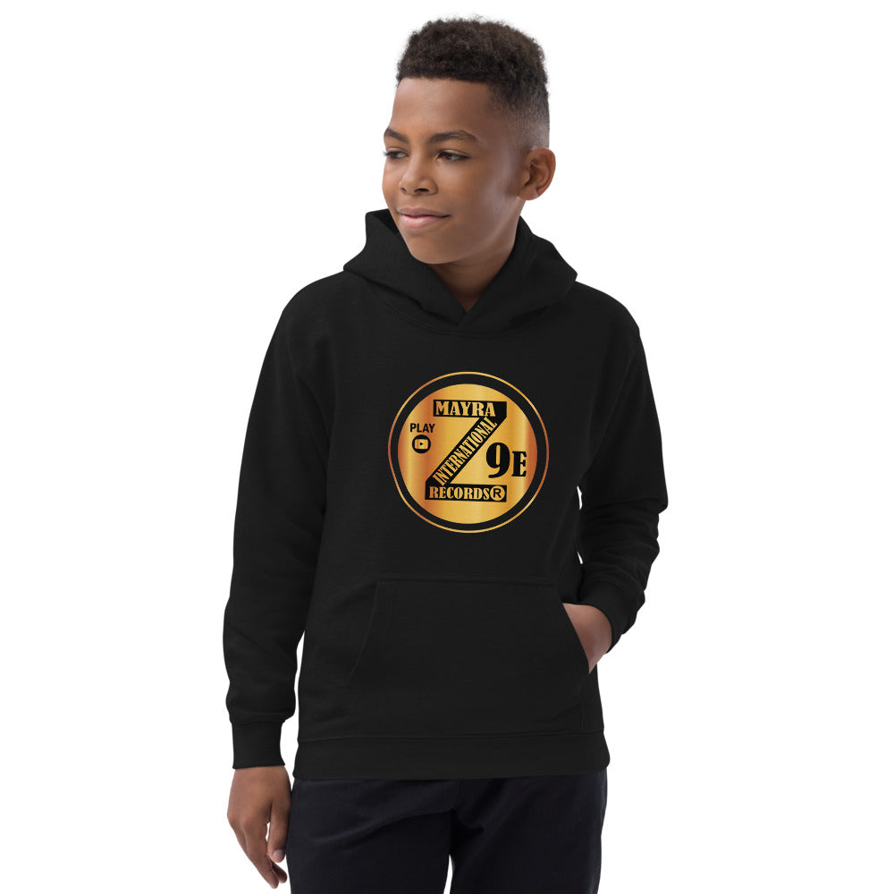 Zoria 9 Entertainment Kids Vinyl Orange Print Hoodie