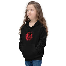 Load image into Gallery viewer, Zoria 9 Entertainment Kids Vinyl Red Print Hoodie
