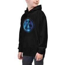 Load image into Gallery viewer, Zoria 9 Entertainment Kids Vinyl Blue Print Hoodie
