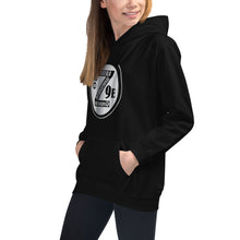 Load image into Gallery viewer, Zoria 9 Entertainment Kids Vinyl White Print Hoodie
