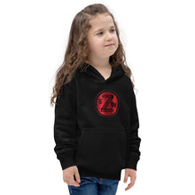 Load image into Gallery viewer, Zoria 9 Entertainment Kids Vinyl Red Print Hoodie
