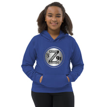 Load image into Gallery viewer, Zoria 9 Entertainment Kids Vinyl Silver Print Hoodie
