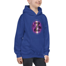 Load image into Gallery viewer, Zoria 9 Entertainment Kids Vinyl Purple Print Hoodie
