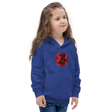 Load image into Gallery viewer, Zoria 9 Entertainment Kids Vinyl Red Print Hoodie
