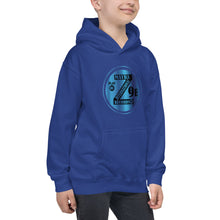 Load image into Gallery viewer, Zoria 9 Entertainment Kids Vinyl Blue Print Hoodie
