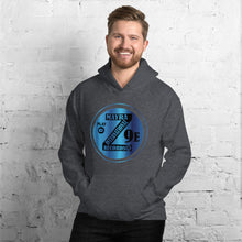 Load image into Gallery viewer, Zoria 9 Entertainment Unisex Vinyl-Blue Print Hoodie
