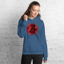 Load image into Gallery viewer, Zoria 9 Youthful Unisex Everyone's Hoodie Red Rouge Rojas
