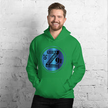 Load image into Gallery viewer, Zoria 9 Entertainment Unisex Vinyl-Blue Print Hoodie
