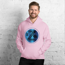 Load image into Gallery viewer, Zoria 9 Entertainment Unisex Vinyl-Blue Print Hoodie
