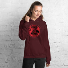 Load image into Gallery viewer, Zoria 9 Youthful Unisex Everyone's Hoodie Red Rouge Rojas

