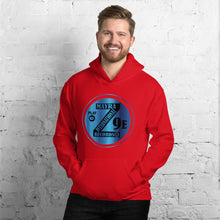 Load image into Gallery viewer, Zoria 9 Entertainment Unisex Vinyl-Blue Print Hoodie
