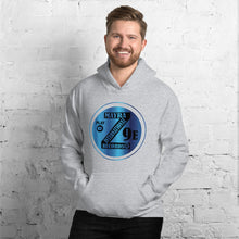 Load image into Gallery viewer, Zoria 9 Entertainment Unisex Vinyl-Blue Print Hoodie
