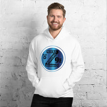 Load image into Gallery viewer, Zoria 9 Entertainment Unisex Vinyl-Blue Print Hoodie
