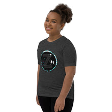 Load image into Gallery viewer, Zoria 9 everyone&#39;s t-shirt turquoise hearts
