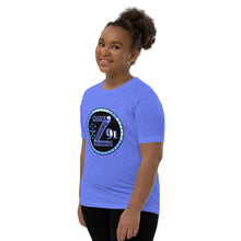 Load image into Gallery viewer, Zoria 9 everyone&#39;s t-shirt turquoise hearts
