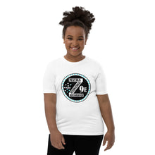 Load image into Gallery viewer, Zoria 9 everyone&#39;s t-shirt turquoise hearts
